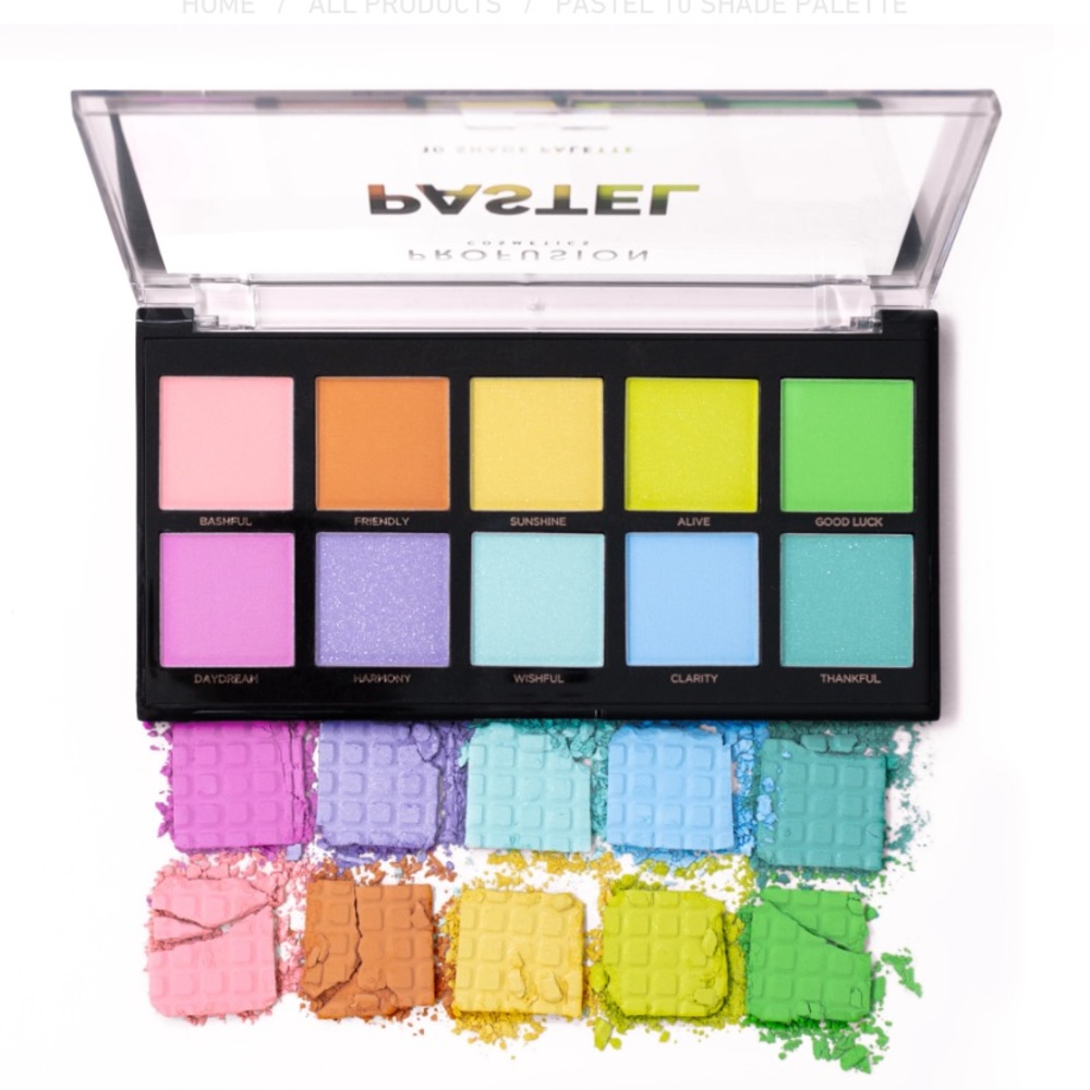 💎 Profusion Cosmetics PASTEL 10 SHADE PALETTE New
